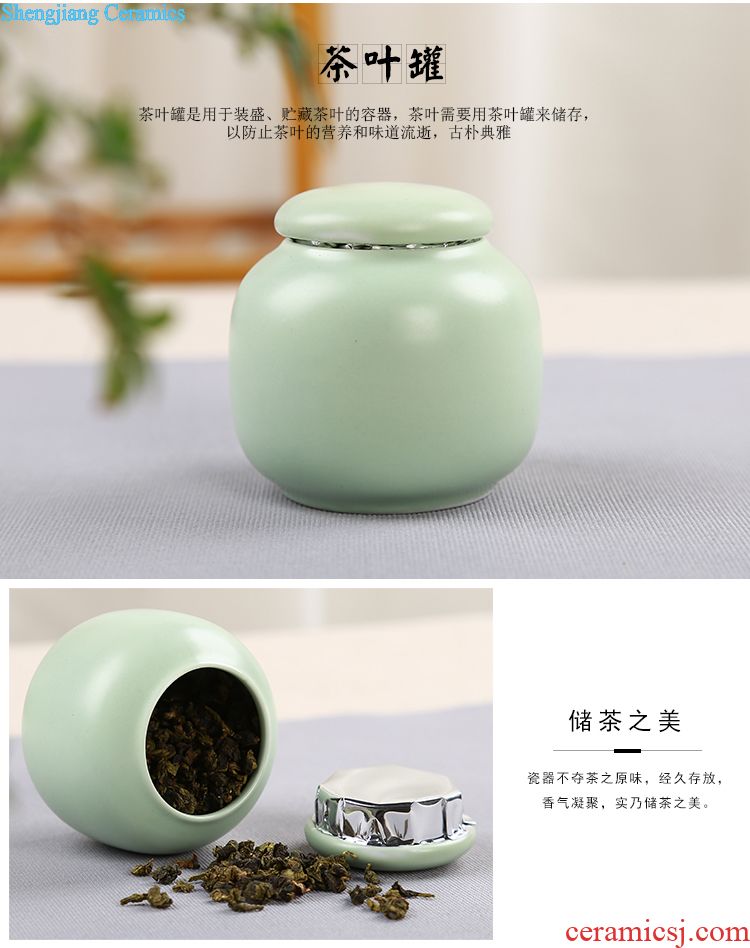 Is Yang kiln caddy wake POTS sealed cans small ceramic tins box pu 'er tea storage tanks