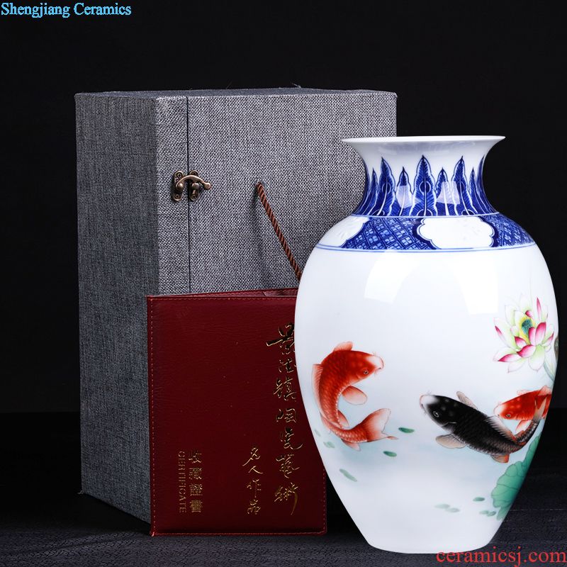 Jingdezhen ceramics furnishing articles imitation qing qianlong fuels the dragon celestial vases, sitting room of Chinese style household decorations