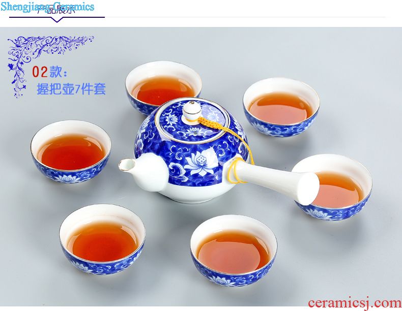 Your kiln tea set to open the slice is young brother kiln porcelain porcelain of a complete set of kunfu tea glass teapot