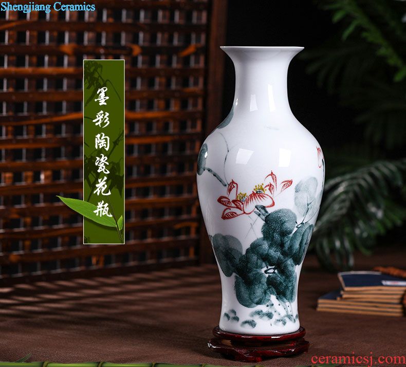 Jingdezhen ceramic powder enamel stays in vases, flower vase decoration place to live in the sitting room porch decoration