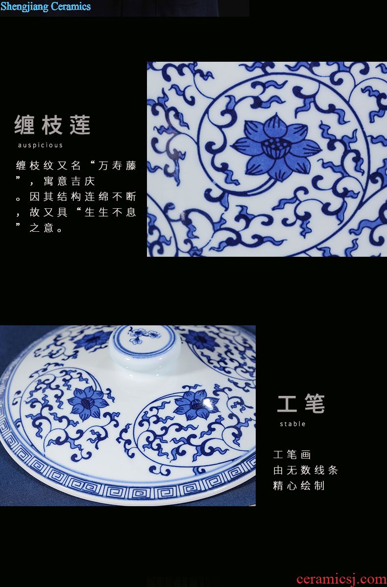 Jingdezhen ceramic antique porcelain furnishing articles present study four treasures of the study of modern household ornaments gifts