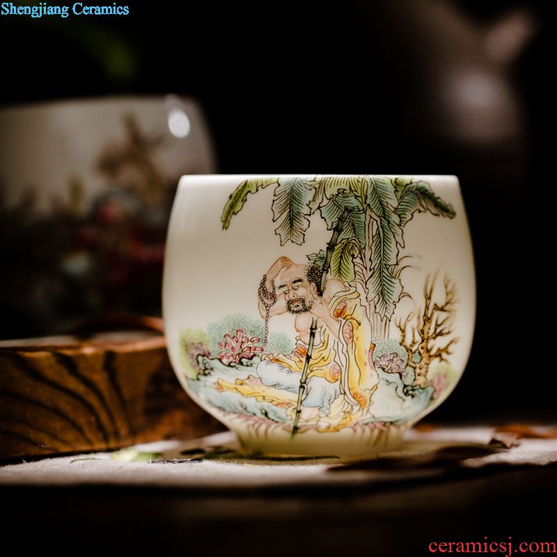 Owl jingdezhen kiln XY - CJJ119Q hand-painted ceramic tea set Blue and white landscape of fair mug