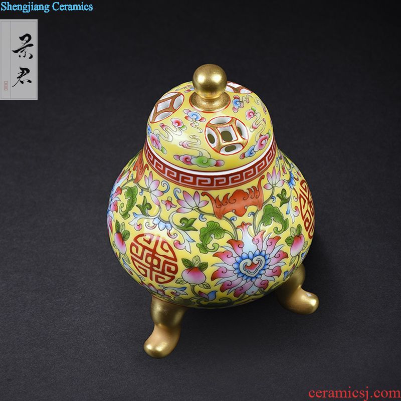 JingJun Jingdezhen ceramics Ji green paint all hand three tureen Kung fu tea bowl is 1