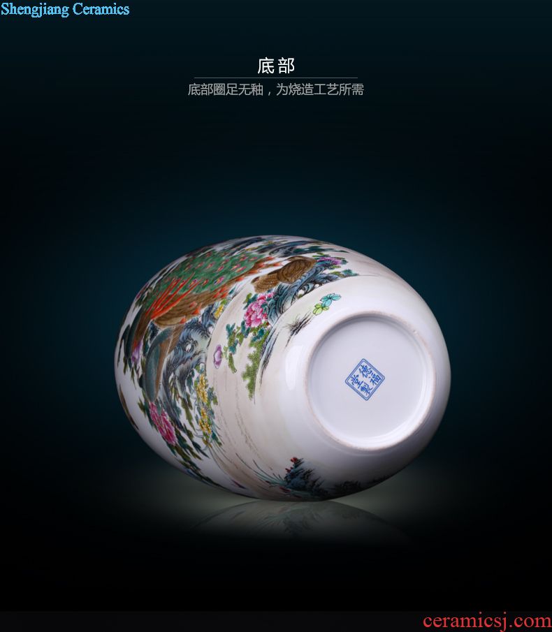 Jingdezhen ceramic handmade creative flower arranging place to live in the sitting room TV ark arts and crafts porcelain vase decoration