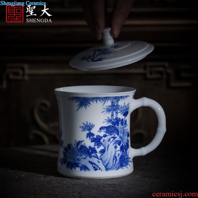 Santa wear ceramic kung fu tea set hand painted enamel colour film grass dragon master cup jingdezhen all hand cups