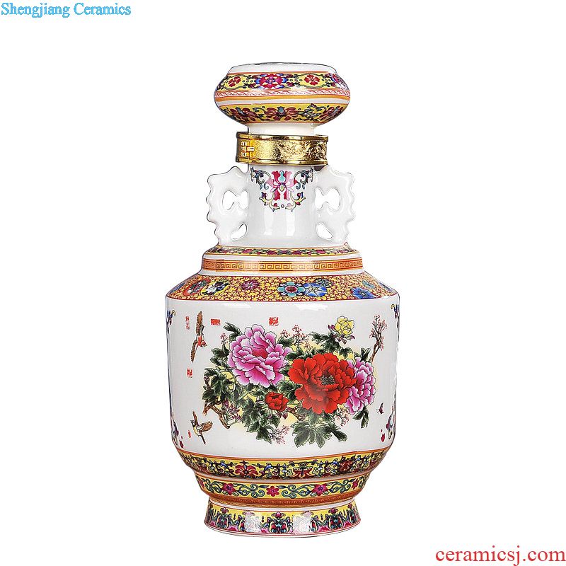 Jingdezhen ceramic wine wine package hip archaize points of Chinese style household liquor small a small handleless wine cup wine