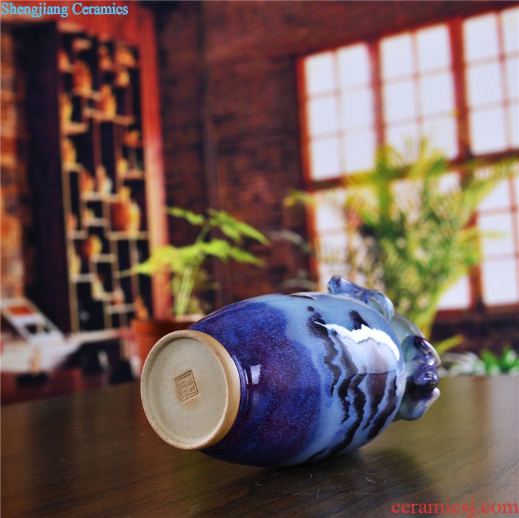 Jingdezhen blue and white storage tank caddy contemporary household ceramics sitting room adornment is contracted furnishing articles of handicraft