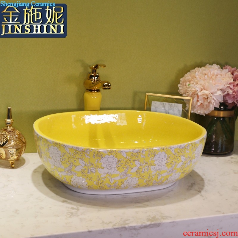 The stage basin ceramic lavabo lavatory basin elliptic toilet basin art basin of wash gargle household