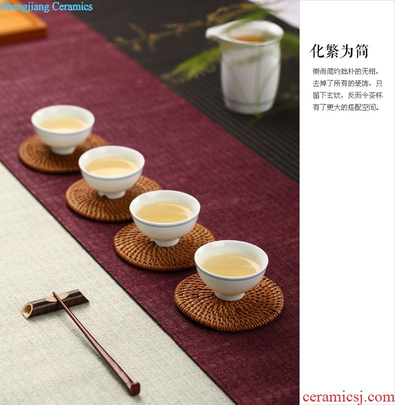 Drink to kiln are recommended iron lid cover supporting Japan buy ceramic tea set tea kungfu tea set zero with four color