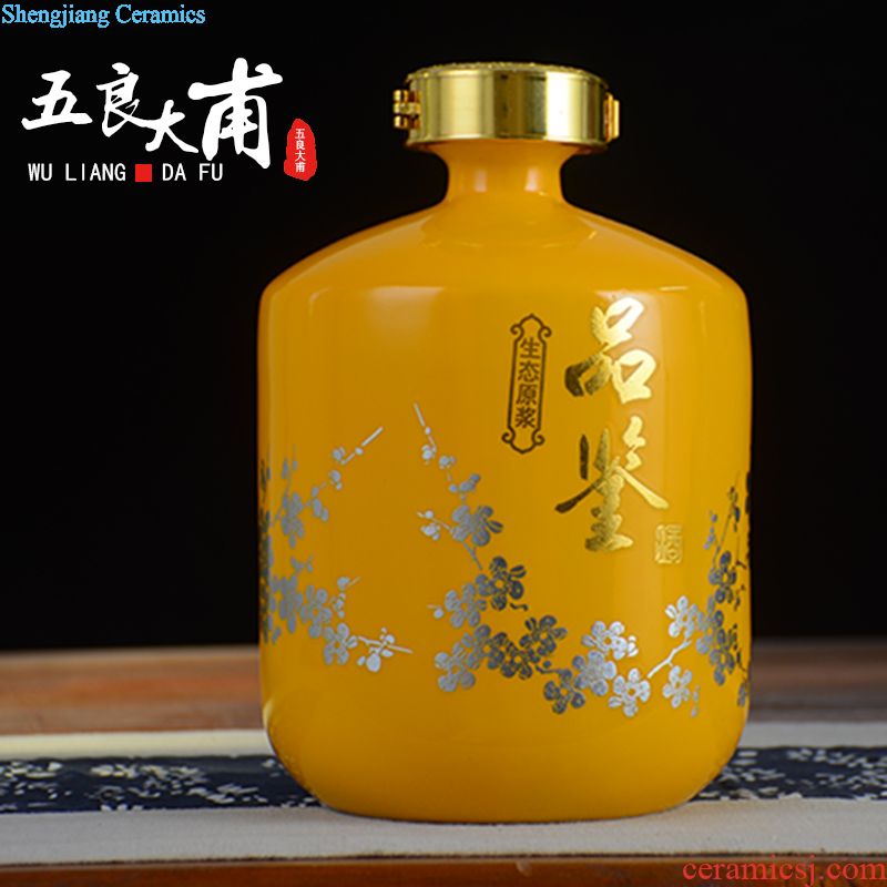 Jingdezhen ceramic bottle jars 1 catty 2 jins of 3 kg 5 jins of 10 jins gift boxes empty bottle of liquor bottles of wine bottles