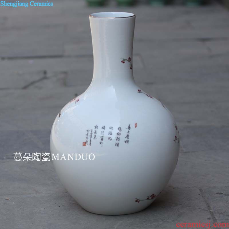 Jingdezhen ceramic aquarium high-grade culture vats lotus lotus goldfish high-grade porcelain culture vats