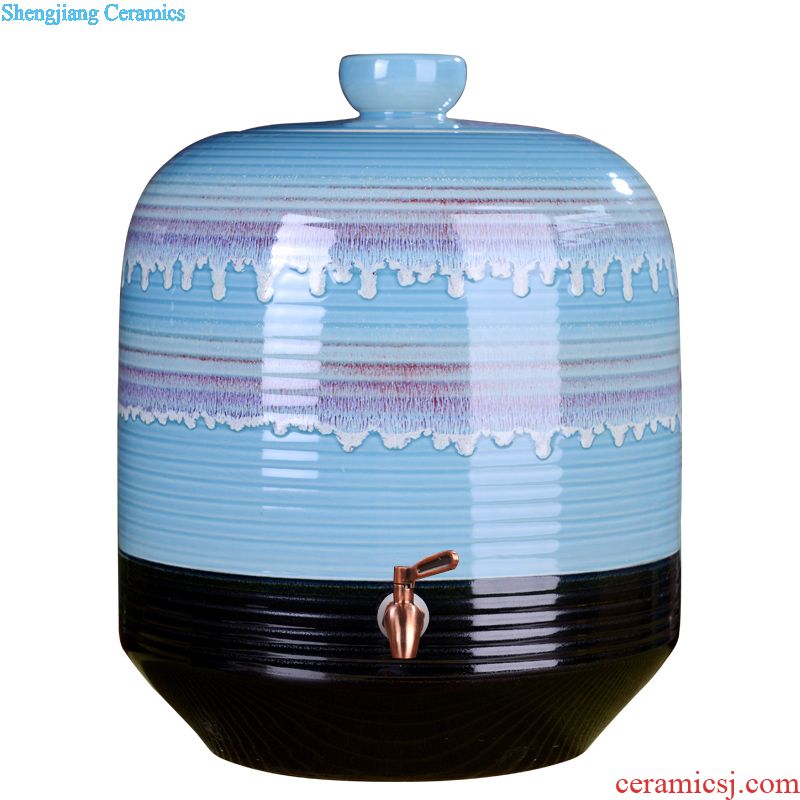 Archaize ceramic jars 10 jins 20 jins 30 jins of 50 kg pack it with cover bubble wine home upset