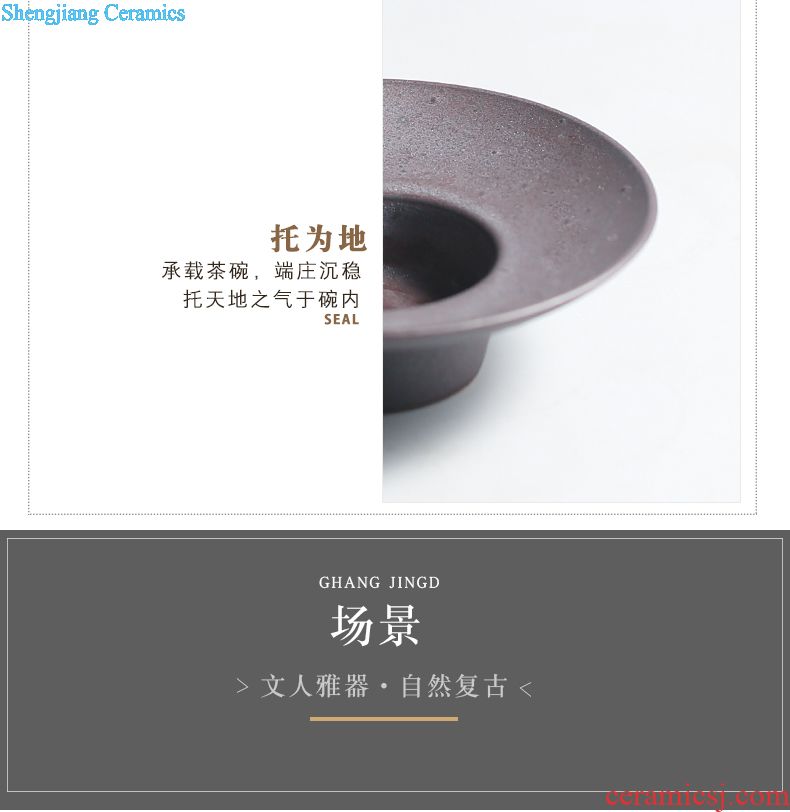 The three regular crack cup a pot of two cups Jingdezhen ceramic portable travel TZS248 kung fu tea set hand grasp pot