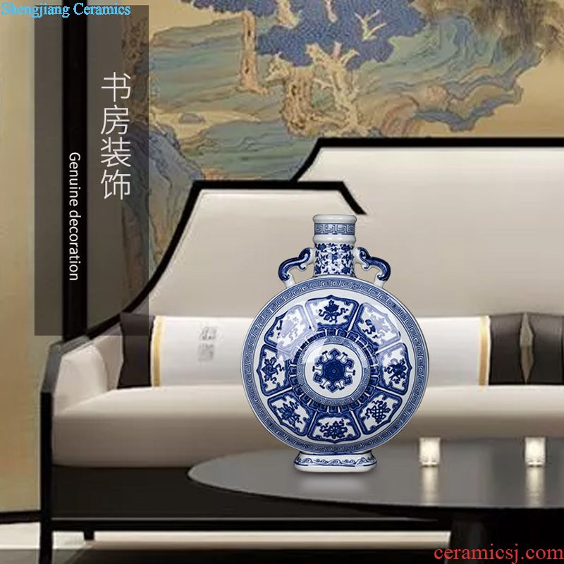 Jingdezhen ceramic antique blue and white porcelain vase new Chinese style household act the role ofing is tasted contemporary and contracted sitting room porch place