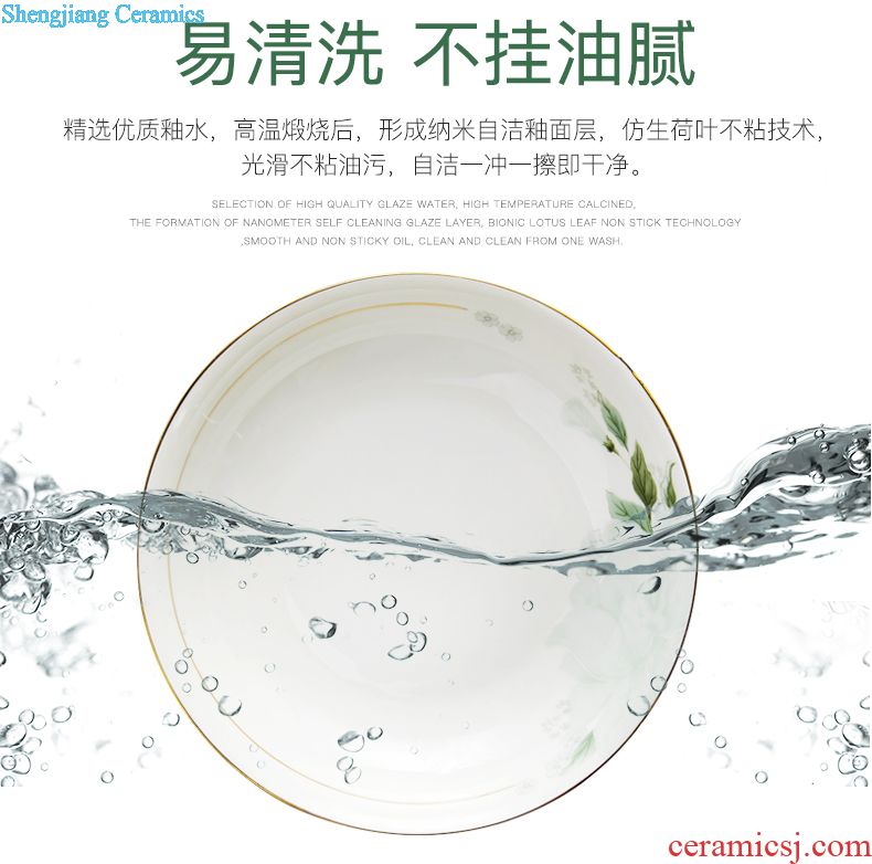 The bone porcelain tableware bowl bowl dish dish suits Jane home creative DIY item free collocation with ceramic dishes