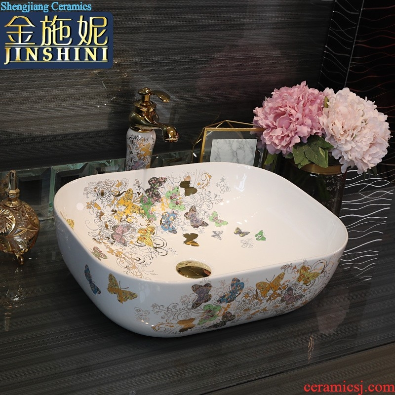 Europe type lavatory toilet lavabo basin sink contracted household on the marble ceramic basin