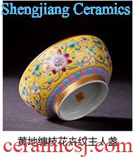 St the ceramic kung fu tea master cup hand-painted antique blue-and-white in lotus-shaped grain sample tea cup of jingdezhen tea service