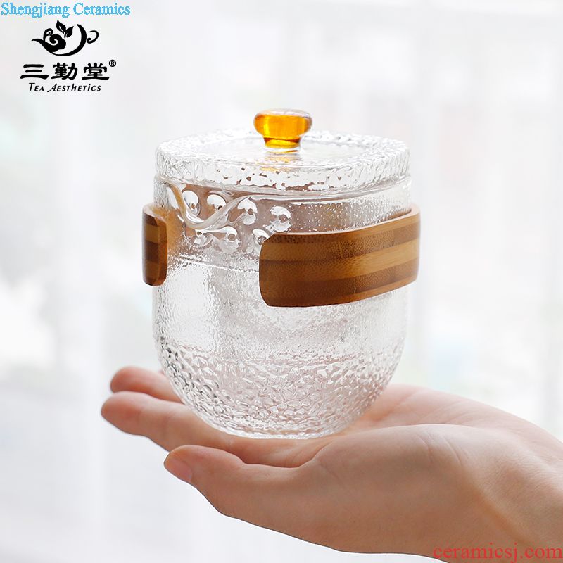 Three frequently gentleman sample tea cup Kung fu tea sets master cup single cup jingdezhen ceramic tea set S42134