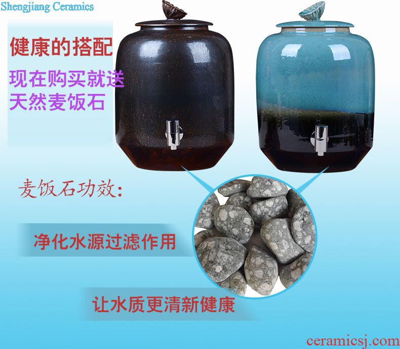 Jingdezhen archaize jar 10 jins 20 jins 30 jins 50 kg to big it household GuanPing sealing ceramic liquor