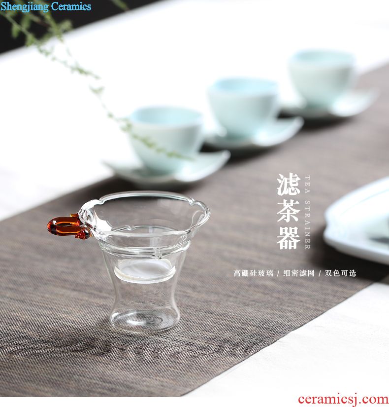 Your kiln hand grasp three frequently hall pot of single crack cup pot of jingdezhen ceramics slicing can have tea, tea set S24022