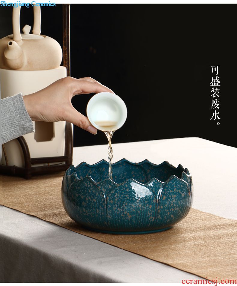 Drink to kiln ceramic teapot Japanese white CiHu mini coarse pottery mesh filter teapot kung fu tea set