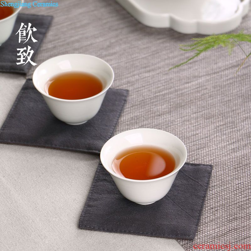 Drink to shadow celadon travel tea set a pot of two cups of portable package mini ceramic kung fu tea set to crack a cup