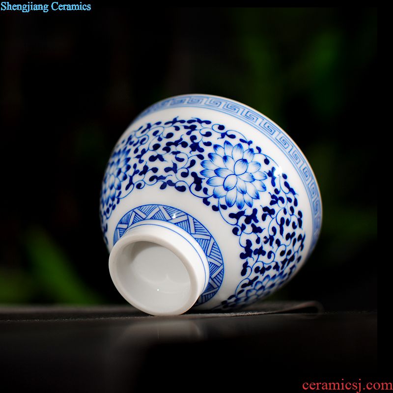 Jingdezhen ceramic tea pot small painting storage tanks seal pot of kung fu tea accessories pastel painting POTS