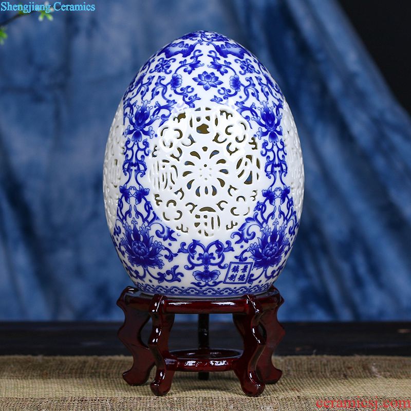 Jingdezhen ceramic barrel ricer box 5 jins of 10 jins home outfit ricer box sealing bin moistureproof insect-resistant rice flour