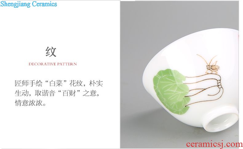 Three frequently hall hand-painted bamboo small ceramic teapot tea ware jingdezhen porcelain S22017 kung fu tea set ceramic pot