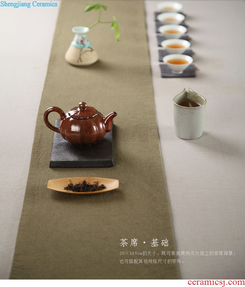 Drink to kiln pot bearing coarse TaoGan bubble a pot of pad dry foam ceramic plate of kung fu tea set a pot of tea with zero