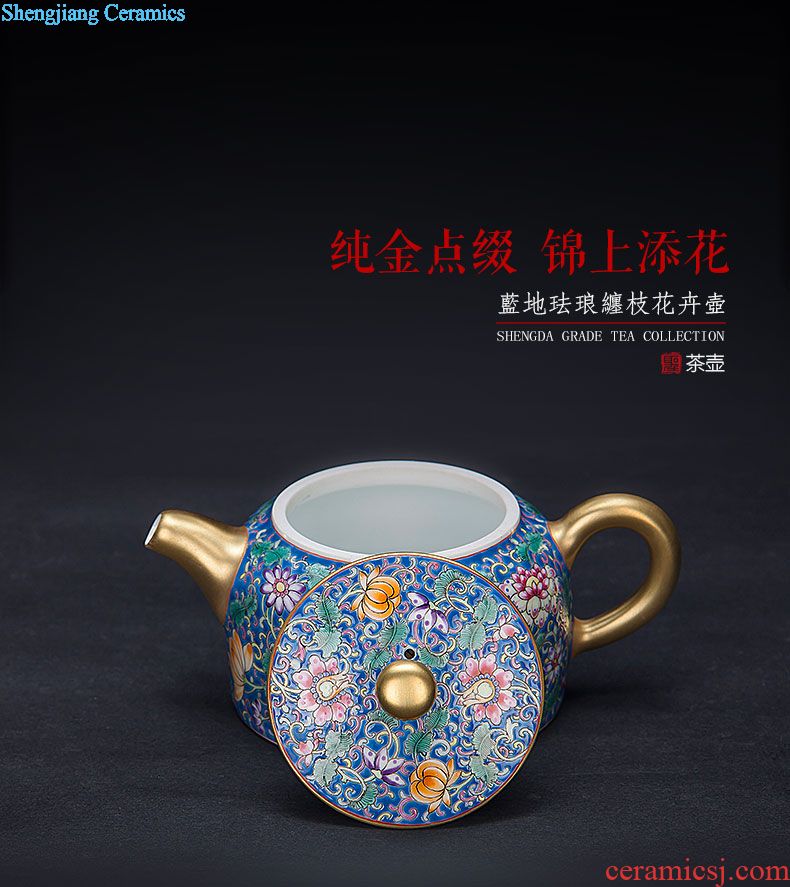 Santa hand-painted porcelain jingdezhen kung fu tea accessories ceramics fair mug of tea sea manual portion evenly cup of tea