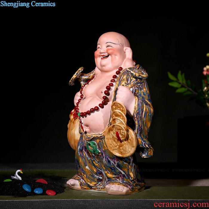 Jingdezhen ceramic tea pot bread seven pu 'er wake receives the manual receives tea urn barrels of large-sized jar