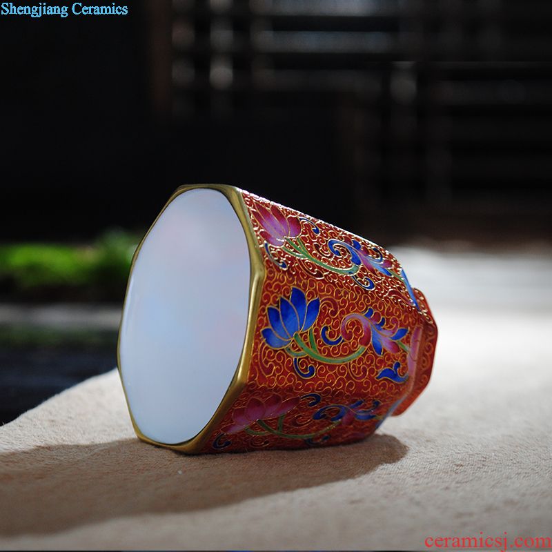 Jingdezhen blue and white snow hand-painted ceramic individual sample tea cup cup cup by hand master cup noggin single cup