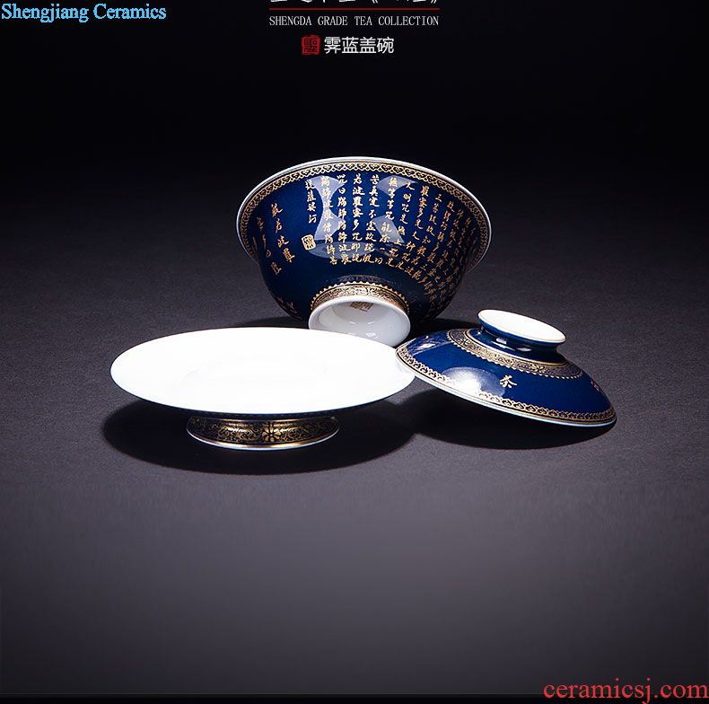 The big ocean's hand-painted porcelain cup master cup of jingdezhen ceramic sample tea cup manual kung fu tea tea cup