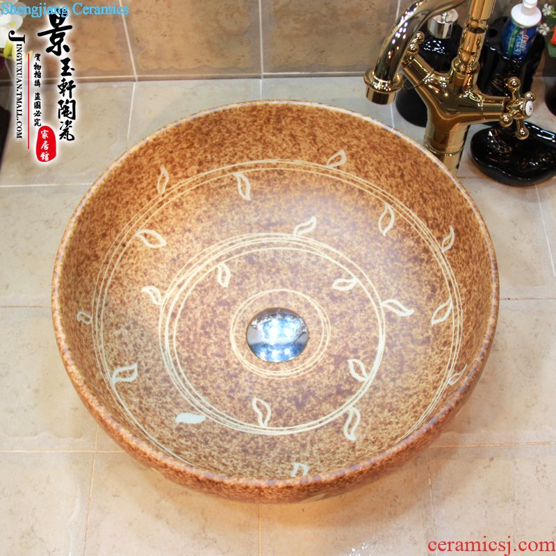 JingYuXuan jingdezhen ceramic lavatory basin basin art stage basin sink small 35 ash bound