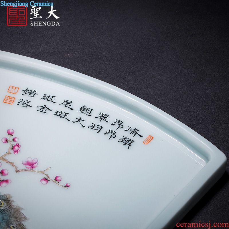 The big blue and white landscape tea density mesh filter jingdezhen ceramic) hand-painted kung fu tea accessories
