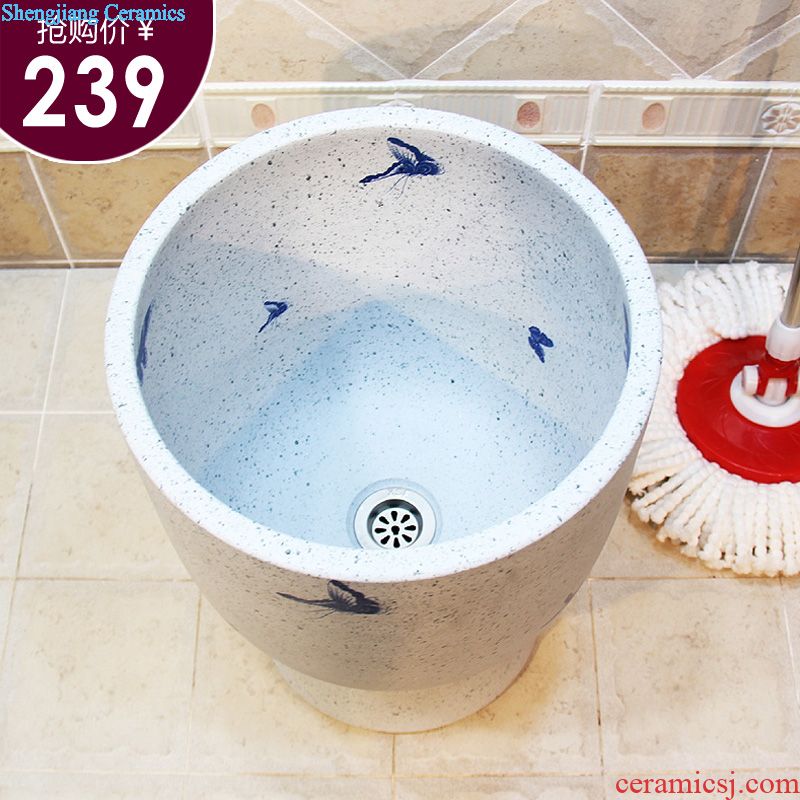 Jingdezhen ceramic lavatory basin basin art on the sink torx variable blue glaze