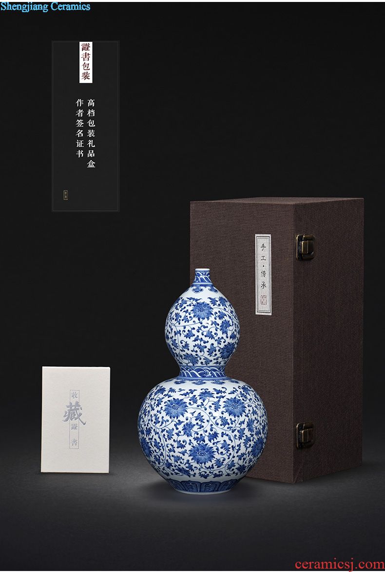 JingJun jingdezhen blue and white porcelain hand-painted pot of bearing dry plate of a pot of ground mat tea table with porcelain tea