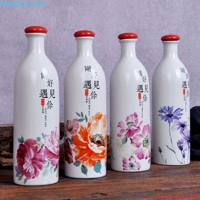 Jingdezhen ceramic high white pickle jars pickle jar sealed storage tank cover altar altar sichuan pickles pickled egg cylinder double