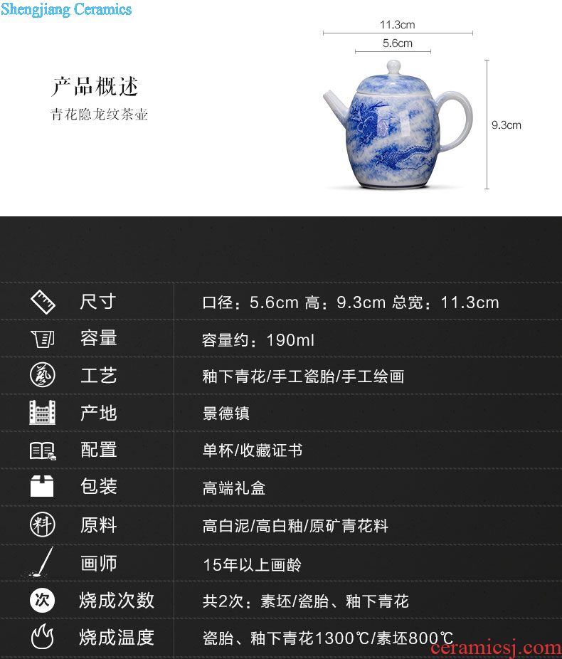 Holy big ceramic teacups hand-painted pastel peach individual cup sample tea cup all hand jingdezhen tea master cup