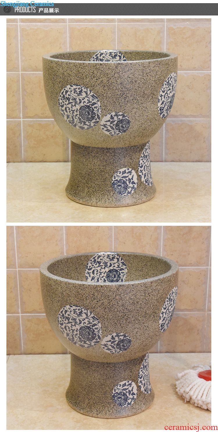 Jingdezhen ceramic lavatory basin basin art on the sink basin kiln glaze color lotus much money