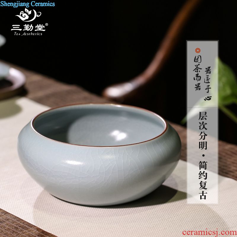 Three frequently hall tea wash bath jingdezhen ceramic household kung fu tea set parts water jar wash cup bowl S71011