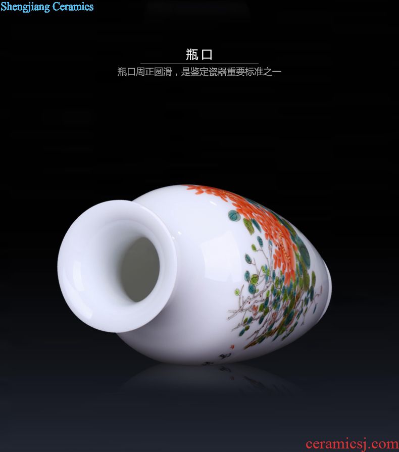 Jingdezhen ceramic vases, flower arrangement of new Chinese style furnishing articles housewarming ground adornment home sitting room arts and crafts
