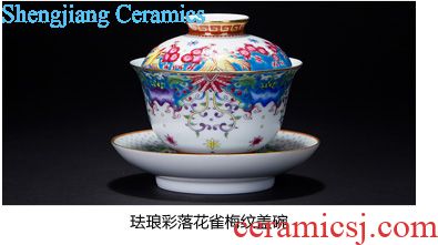 Blue and white boats friends bell Santa teacups hand-painted ceramic kung fu cup sample tea cup cup of jingdezhen tea service master