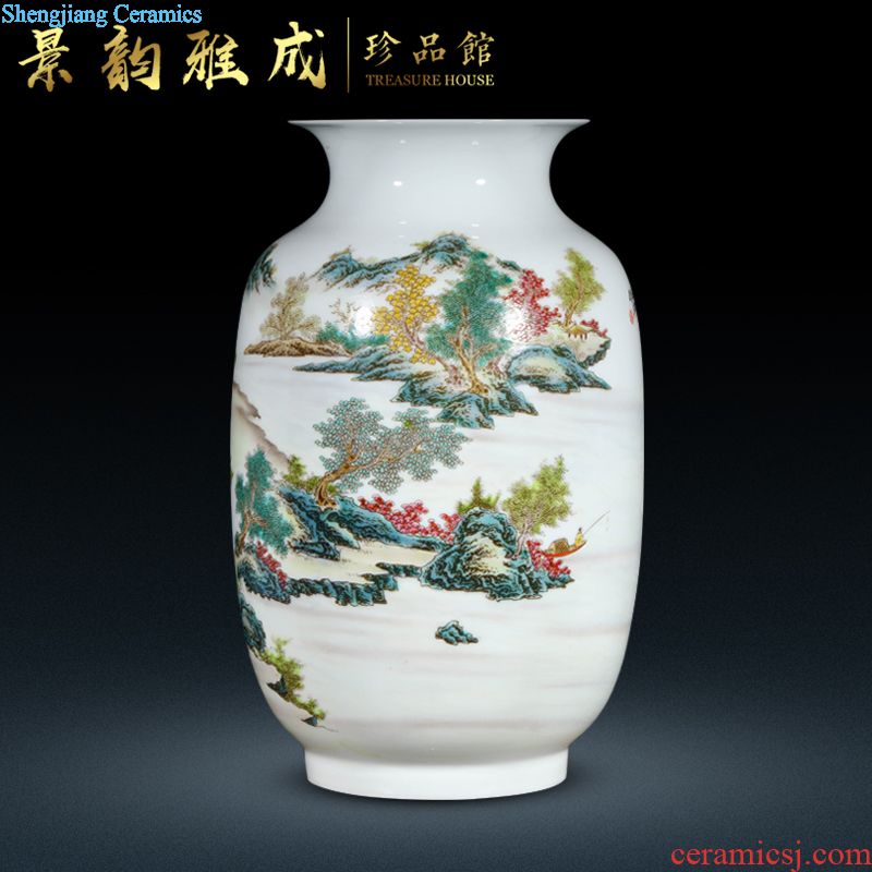 Jingdezhen ceramics office furnishing articles contemporary and contracted craft vase household act the role ofing is tasted handicraft sitting room