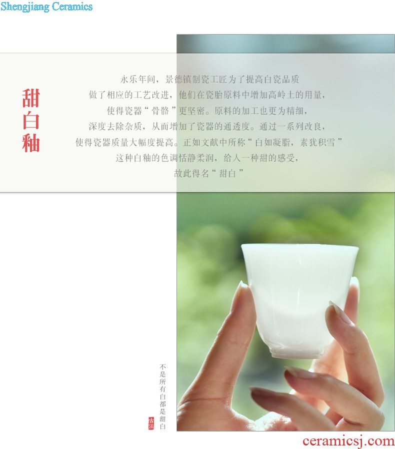 Jingdezhen porcelain glazed pottery metal kung fu tea saucer heat insulation cup mat saucer tea cup mat