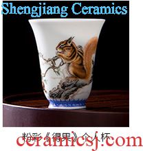 Tureen ceramic cups hand-painted scenery kei chan of blue and white porcelain pot bearing tureen manual all three bowls of jingdezhen tea service