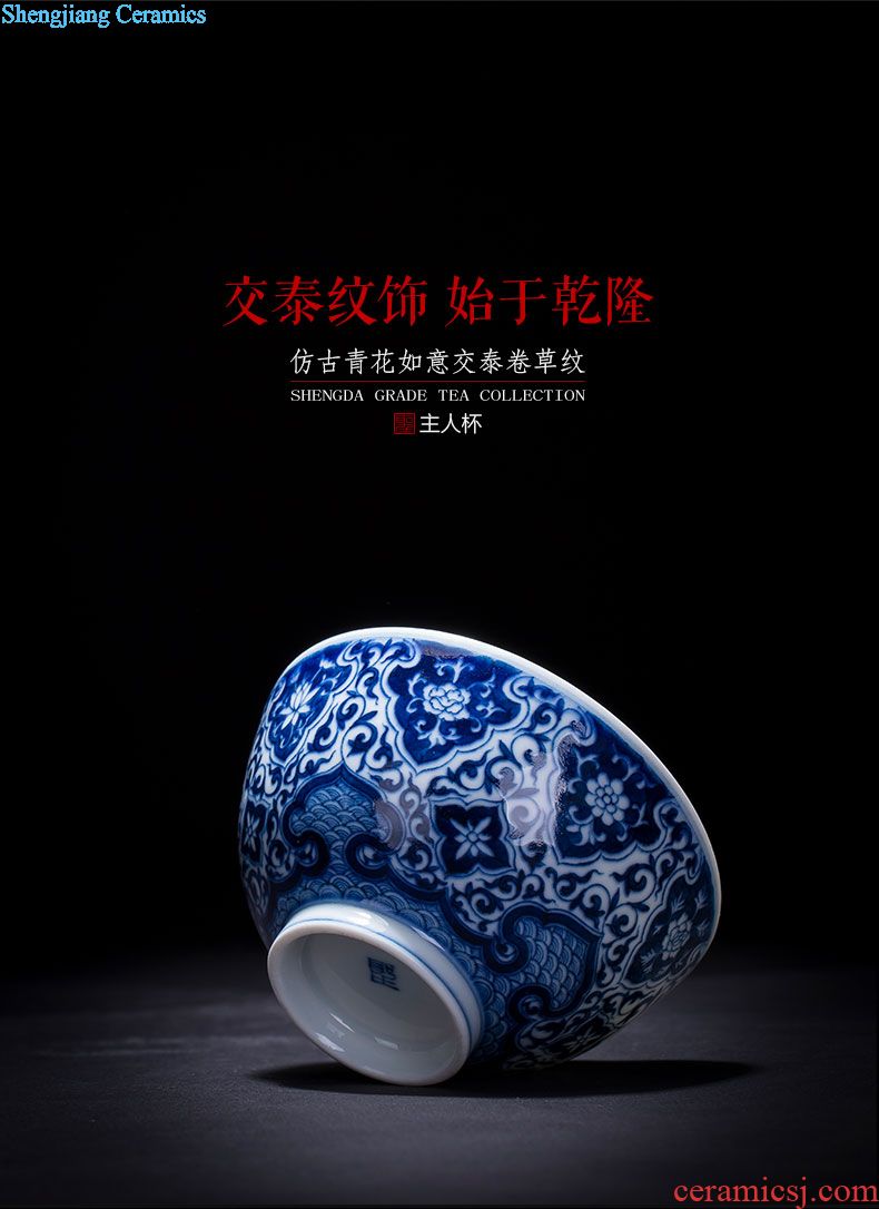 St the ceramic kung fu tea master cup hand-painted new color mountain LouChunXiao sample tea cup all hand of jingdezhen tea service