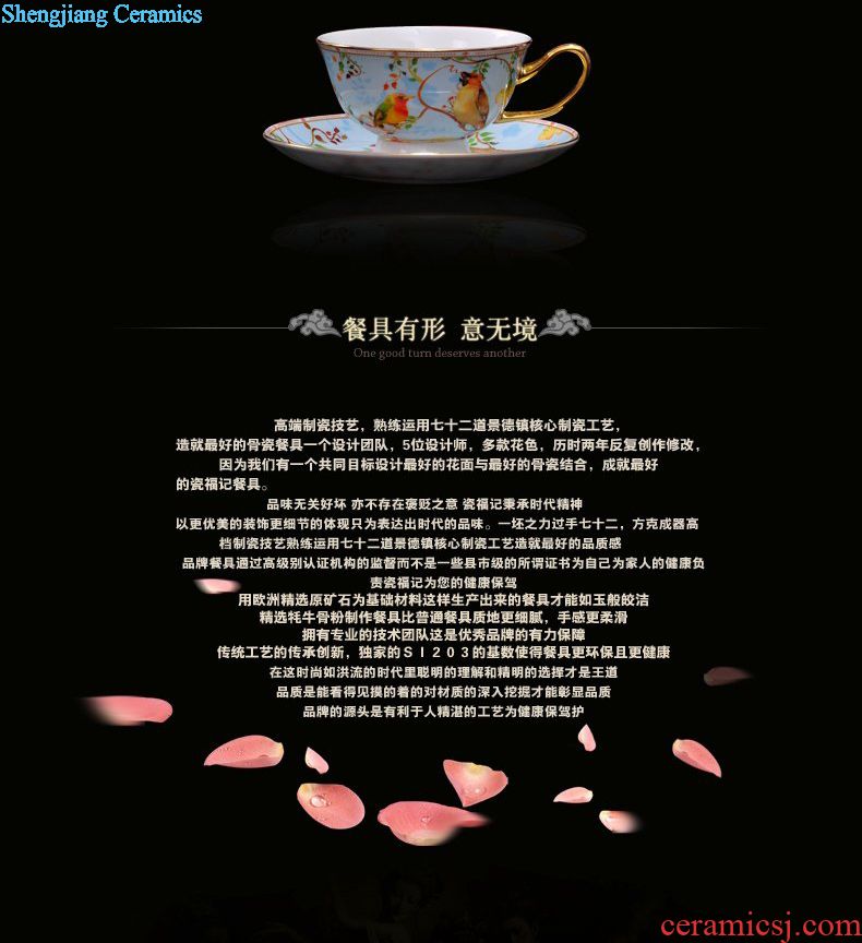 Jingdezhen high-grade bone China tableware suit European home dishes dishes suit hotel western-style tableware to bowl