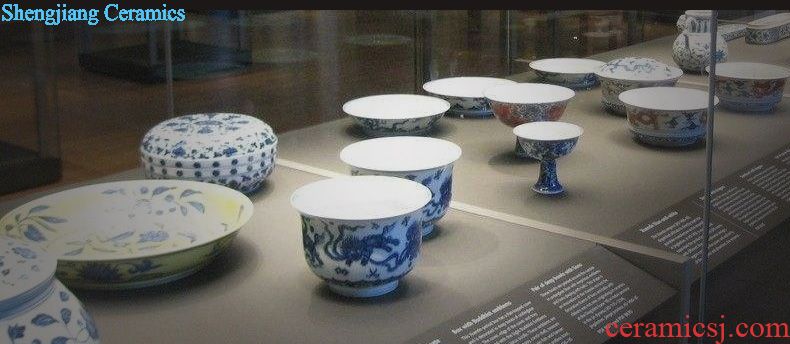 JingJun Jingdezhen hand-painted ceramic teapot kung fu tea set single pot of tea set filter pot colored enamel pot